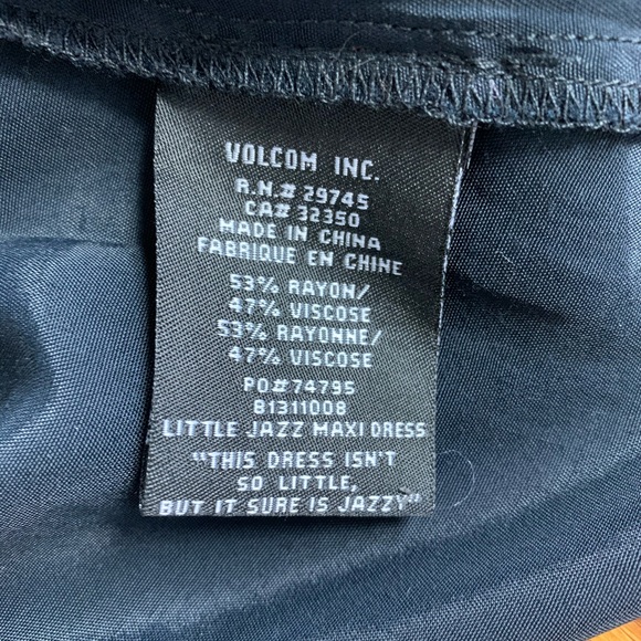 Volcom Black Maxi Dress - Picture 4 of 8